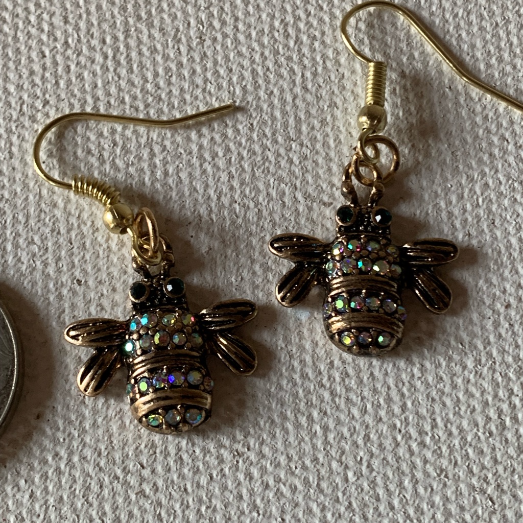 Sparkly Bee Earrings